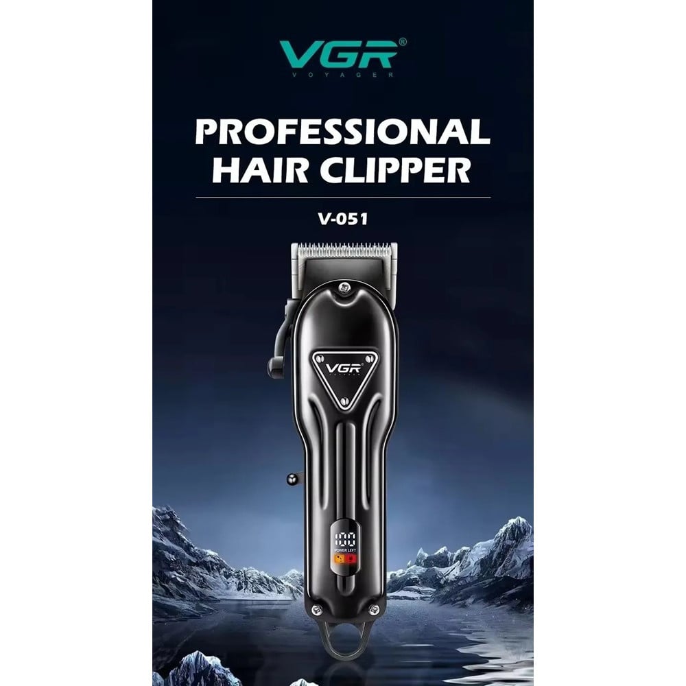 Tagliacapelli Professionale VGR V-051 Clipper Barber Display LED USB