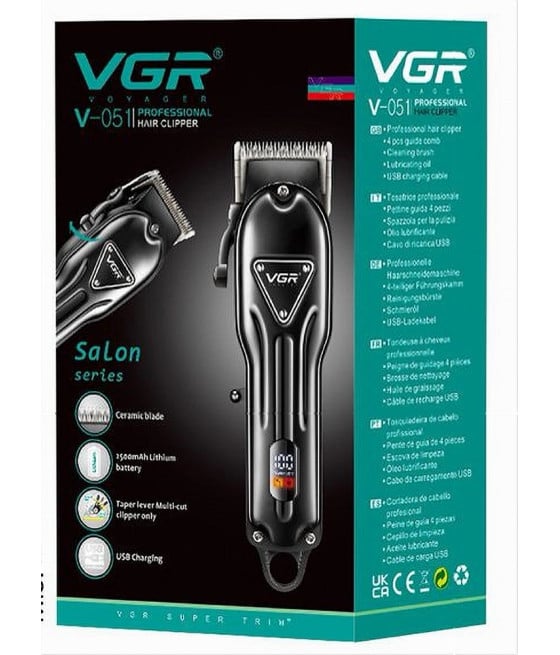 Tagliacapelli Professionale VGR V-051 Clipper Barber Display LED USB