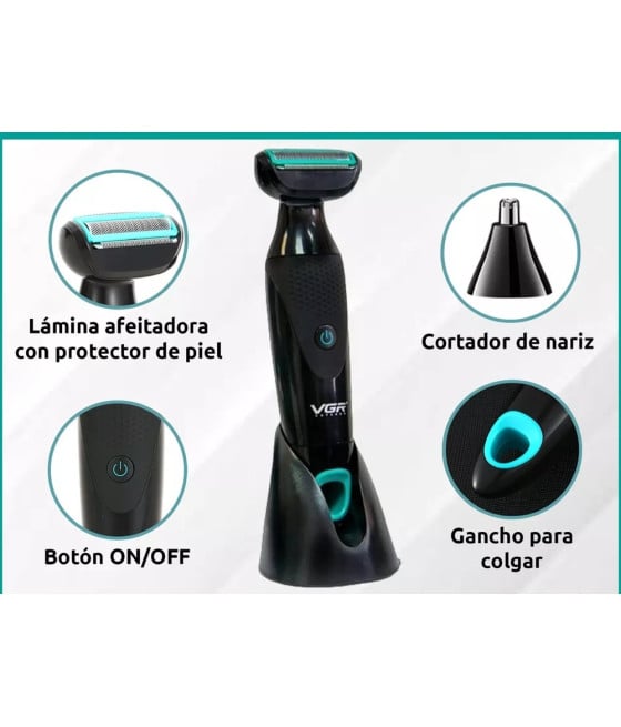 Tagliacapelli Professionale VGR V-601 | Rasoio 2in1 Body Trimmer Barber