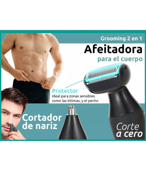 Tagliacapelli Professionale VGR V-601 | Rasoio 2in1 Body Trimmer Barber