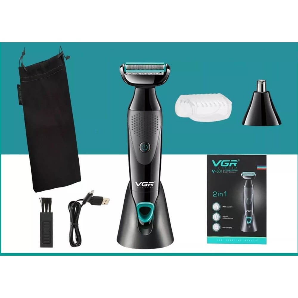 Tagliacapelli Professionale VGR V-601 | Rasoio 2in1 Body Trimmer Barber