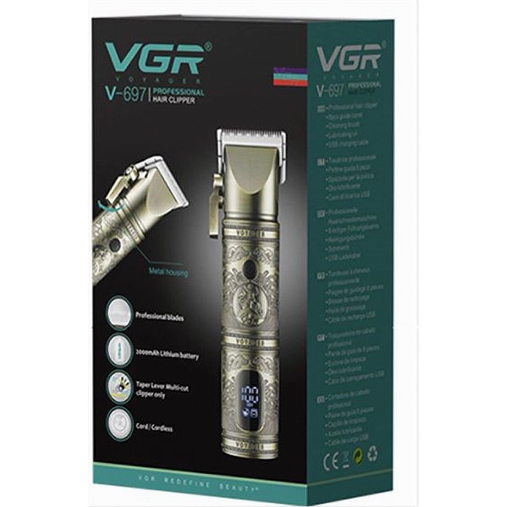 Tagliacapelli Professionale VGR V-697 | Rasoio Cordless Clipper Barber