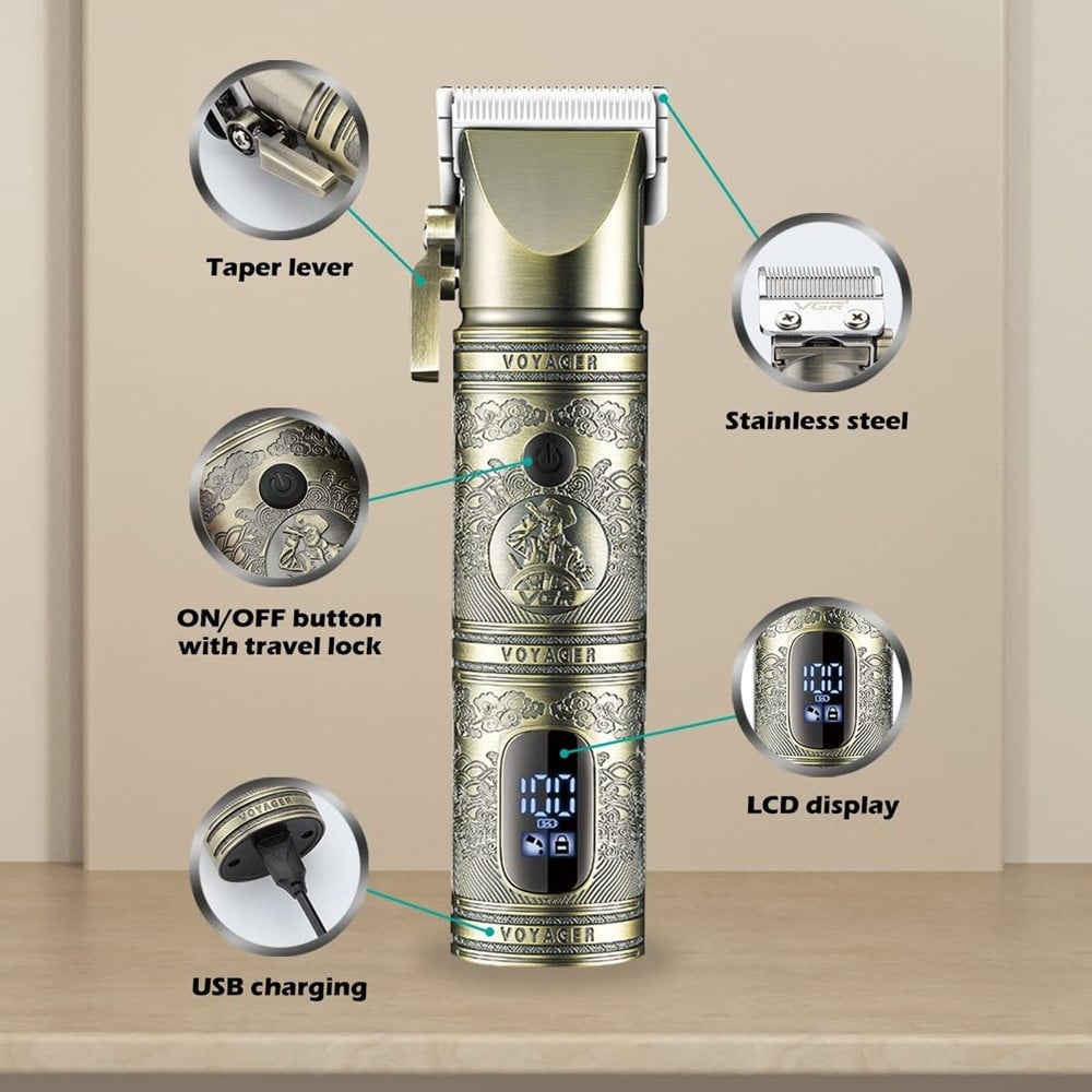 Tagliacapelli Professionale VGR V-697 | Rasoio Cordless Clipper Barber