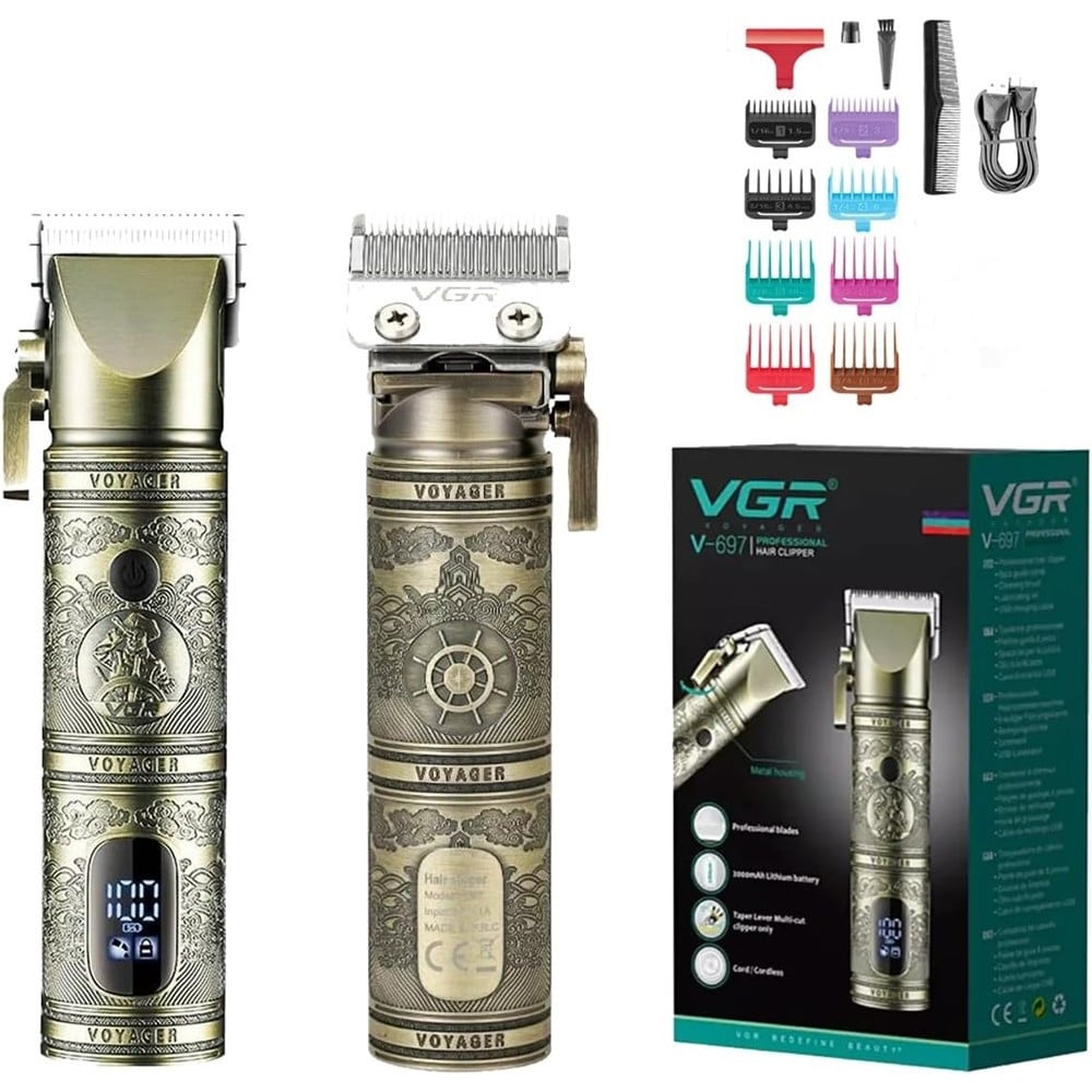Tagliacapelli Professionale VGR V-697 | Rasoio Cordless Clipper Barber
