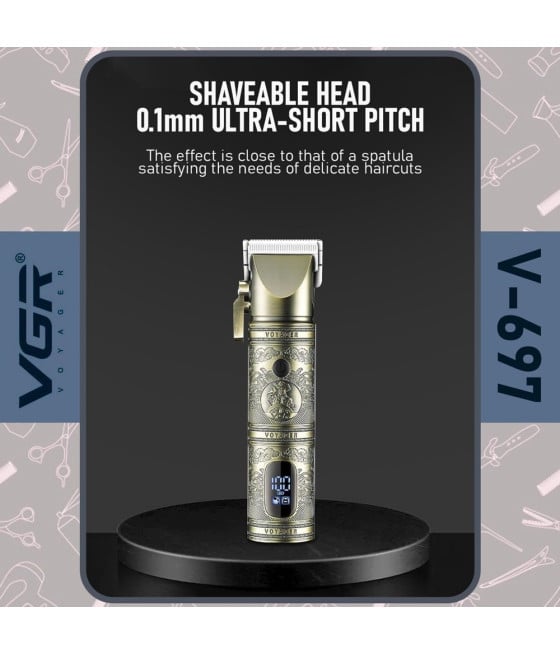 Tagliacapelli Professionale VGR V-697 | Rasoio Cordless Clipper Barber