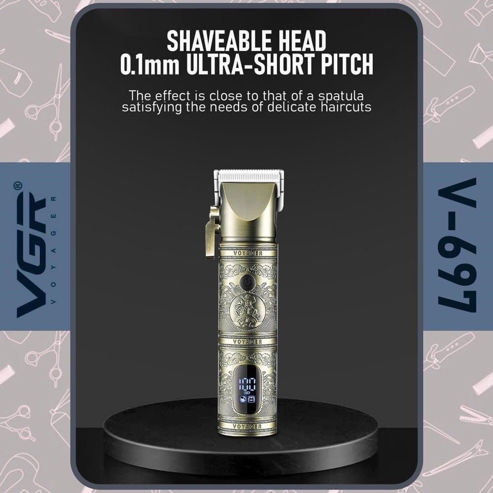 Tagliacapelli Professionale VGR V-697 | Rasoio Cordless Clipper Barber