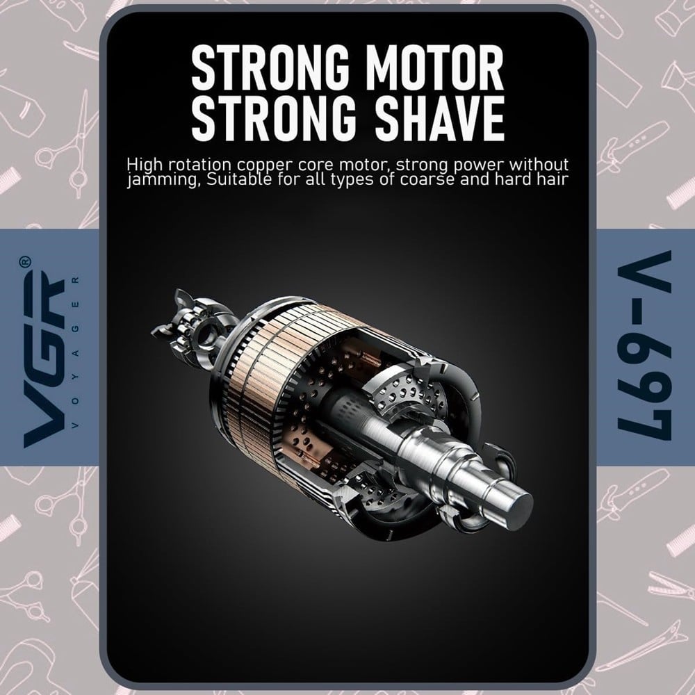 Tagliacapelli Professionale VGR V-697 | Rasoio Cordless Clipper Barber