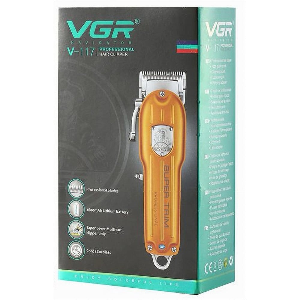 Tagliacapelli Professionale VGR V-117 | Rasoio Clipper Barber Precisione