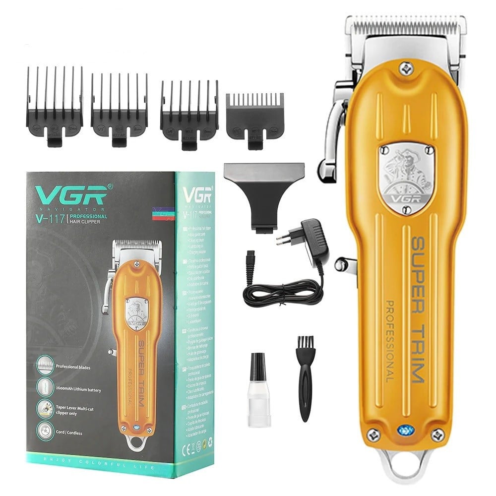 Tagliacapelli Professionale VGR V-117 | Rasoio Clipper Barber Precisione