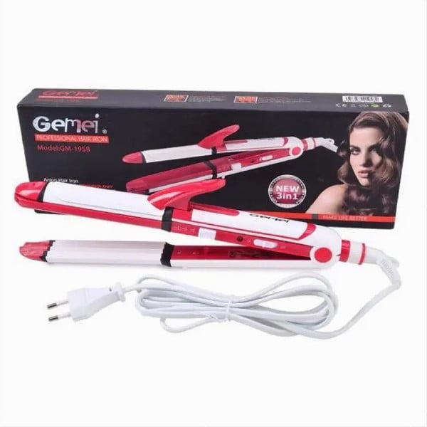 PIASTRA FERRO ARRICCIACAPELLI PROFESSIONALE MULTISTYLER 3 IN 1 GM-1958
