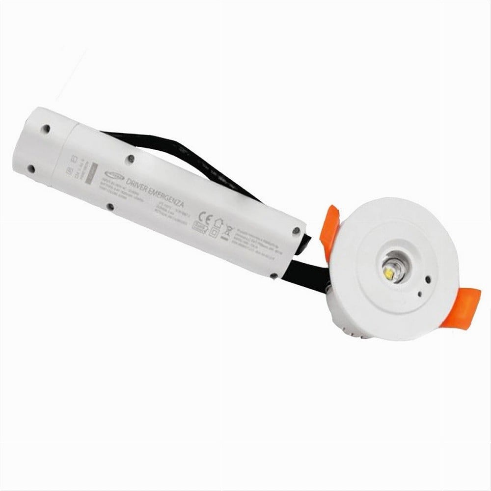 FARETTO EMERGENZA INCASSO 3W ANTI BLACKOUT LUCE FREDDA 6500K NA05-SL-1
