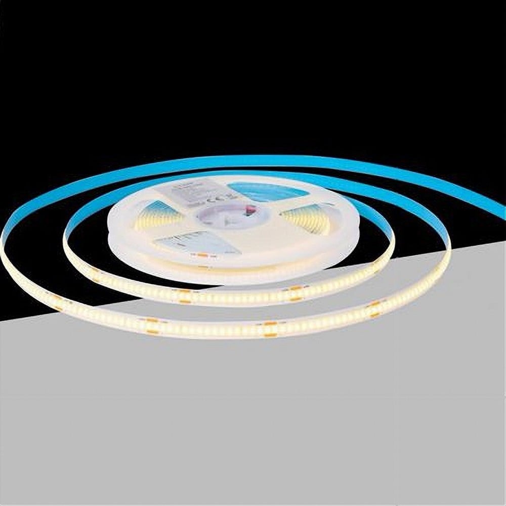 STRISCIA LED COB BOBINA 5MT FLESSIBILE DC 24V VARIE TEMPERATURE COLORE