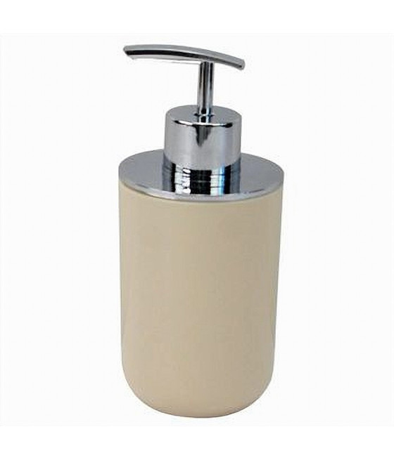 DISPENSER PORTA SAPONE LIQUIDO BEIGE SILVER PER RICAMBIO BAGNO 79880