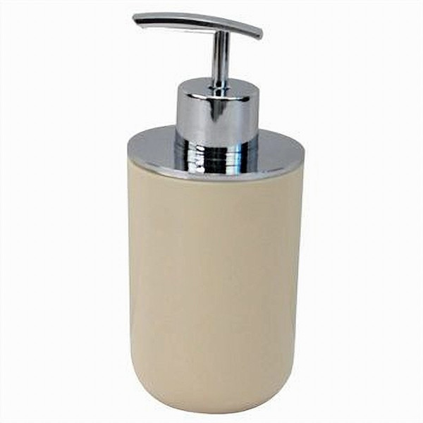 DISPENSER PORTA SAPONE LIQUIDO BEIGE SILVER PER RICAMBIO BAGNO 79880