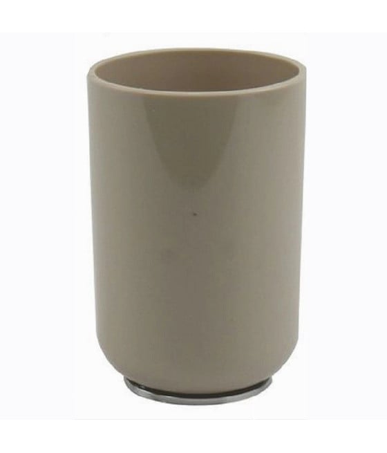 BICCHIERE PORTASPAZZOLINI TORTORA SILVER ACCESSORI ARREDO BAGNO 69467