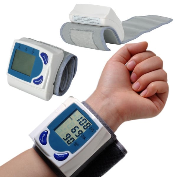 SFIGMOMANOMETRO MISURATORE DI PRESSIONE DA POLSO AUTOMATICO DIGITALE LCD CK101