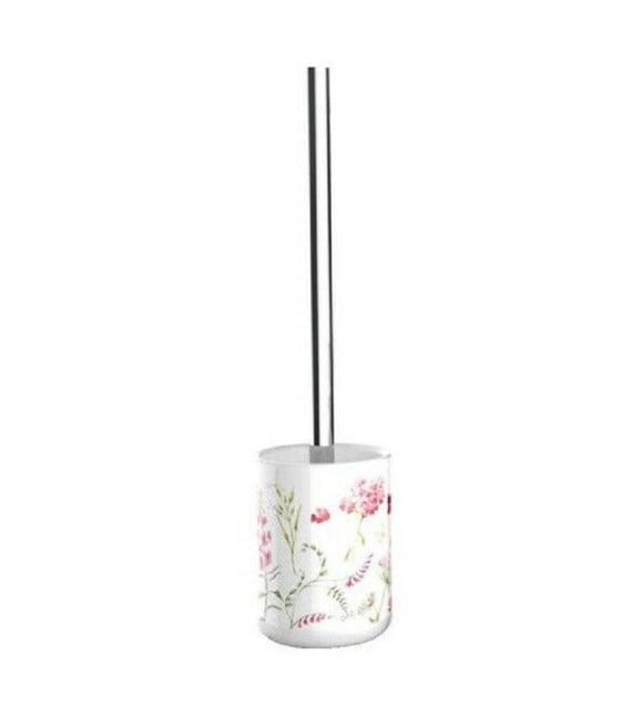 PORTASCOPINO PORTA SCOPINO BAGNO WC TOILETTE FIORI CON SCOPINO 69920