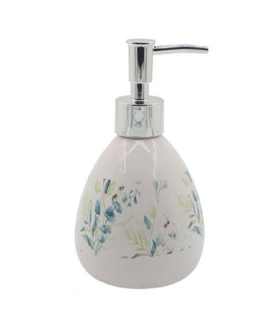 DISPENSER PORTA SAPONE LIQUIDO FIORI FOGLIE ACCESSORIO BAGNO 87049