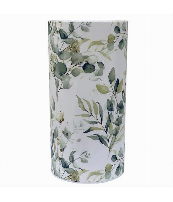 BICCHIERE PORTA SPAZZOLINO ACCESSORI ARREDO BAGNO FIORI FOGLIE 87054