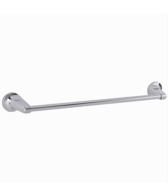 PORTA ASCIUGAMANI CROMATO 40 CM MANIGLIONE A PARETE BAGNO 79812