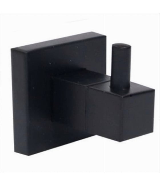 GANCIO PER ACCAPPATOIO ASCIUGAMANI DA MURO NERO APPENDINO BAGNO 79980