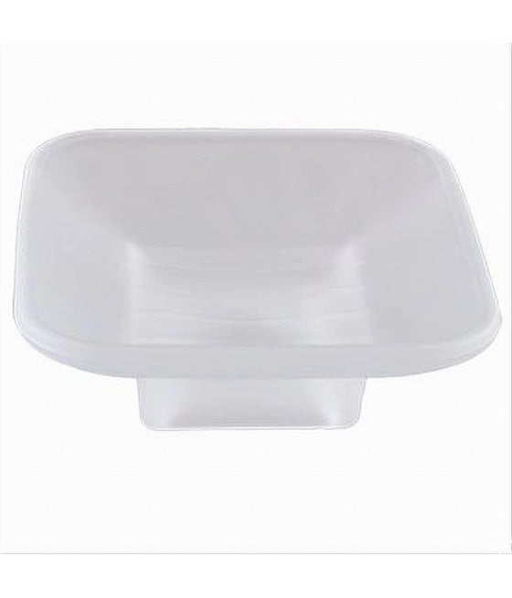 PIATTINO RICAMBIO PORTA SAPONE IN VETRO SATINATO QUADRATO BAGNO 87264