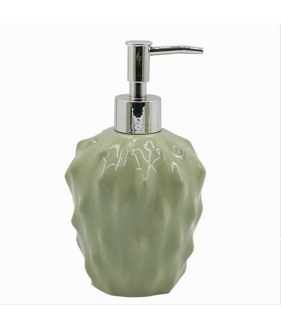 DISPENSER PER SAPONE LIQUIDO VERDE EFFETTO CACTUS ARREDO BAGNO 79933