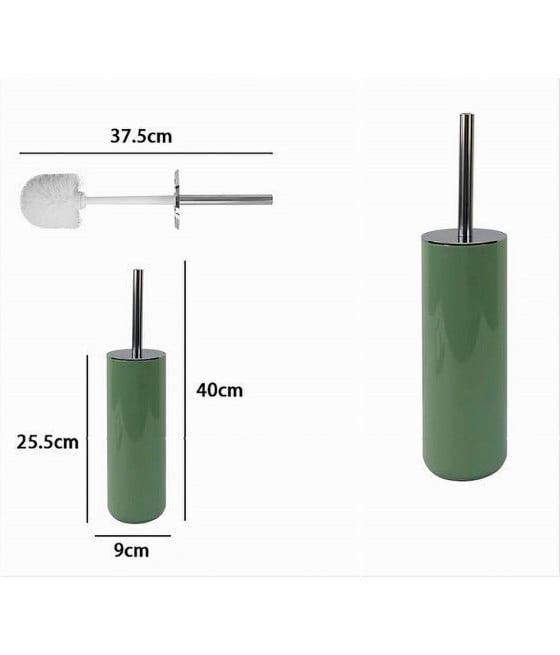 PORTASCOPINO PORTA SCOPINO CON SCOPETTINO WC BAGNO VERDE SILVER 79878