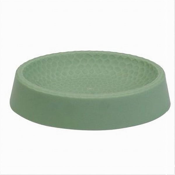 PIATTINO PER SAPONE DECORATO VERDE PORTASAPONETTA MODERNO BAGNO 79788