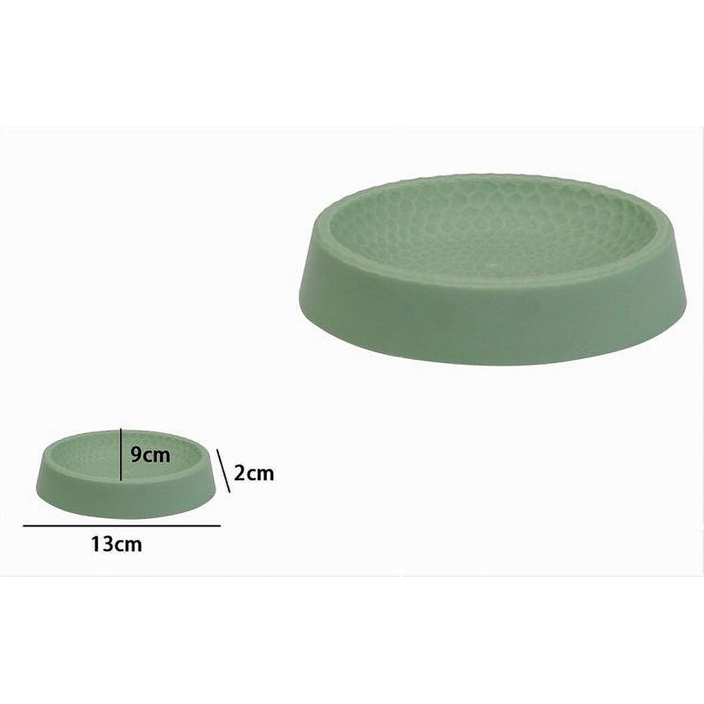 PIATTINO PER SAPONE DECORATO VERDE PORTASAPONETTA MODERNO BAGNO 79788