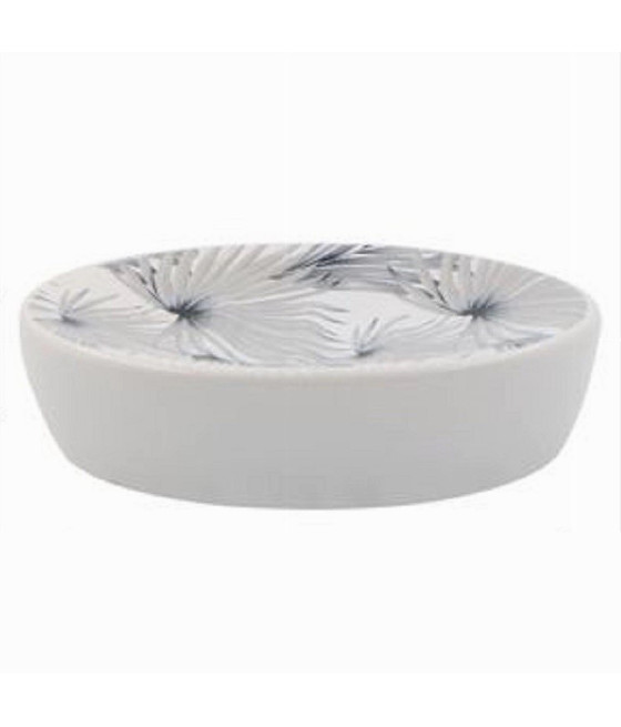 PORTA SAPONE SAPONETTA ARREDO BAGNO STAMPA TROPICALE 11 X 3 CM 87065