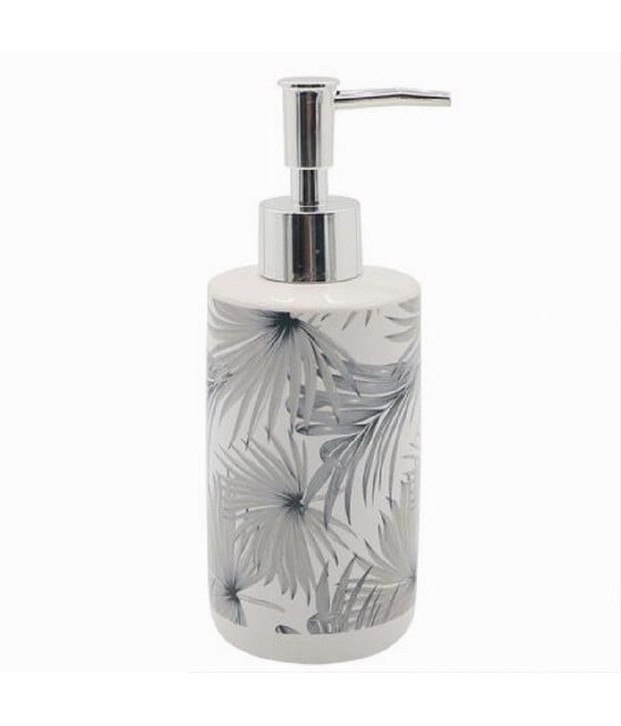 DISPENSER PORTASAPONE LIQUIDO STAMPA TROPICALE PER ARREDO BAGNO 87063