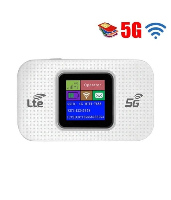 MODEM WIFI PORTATILE 4G/5G ROUTER MOBILE 150MBPS HOTSPOT DISPLAY LED