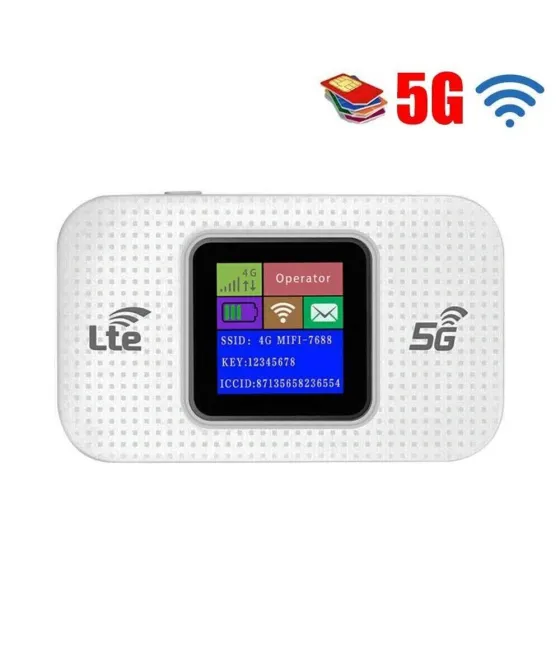 Modem Router 4G LTE WiFi Hotspot Con SIM E Doppia Antenna – Porta LAN, CPE Universale