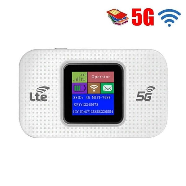 MODEM WIFI PORTATILE 4G/5G ROUTER MOBILE 150MBPS HOTSPOT DISPLAY LED