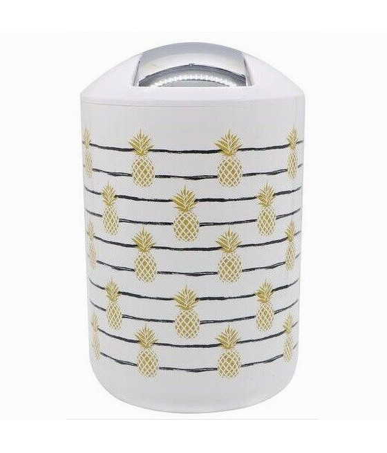 PATTUMIERA CESTINO SECCHIO RIFIUTI ACCESSORIO BAGNO CON ANANAS 69762