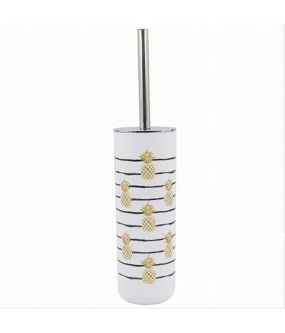 PORTASCOPINO 9.1X26.8CM CON SCOPINO BAGNO WC TOILETTE CON ANANAS 69761
