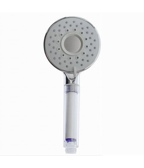 SOFFIONE DOCCIA DOCCETTA MULTIGETTO ROTONDO 10.5X25.5CM MASSAGGI 79698