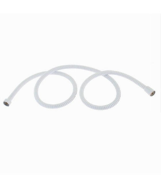 TUBO LACCIO FLESSIBILE DOCCIA VASCA BAGNO 1.5MT UNIVERSAL 87137 BIANCO