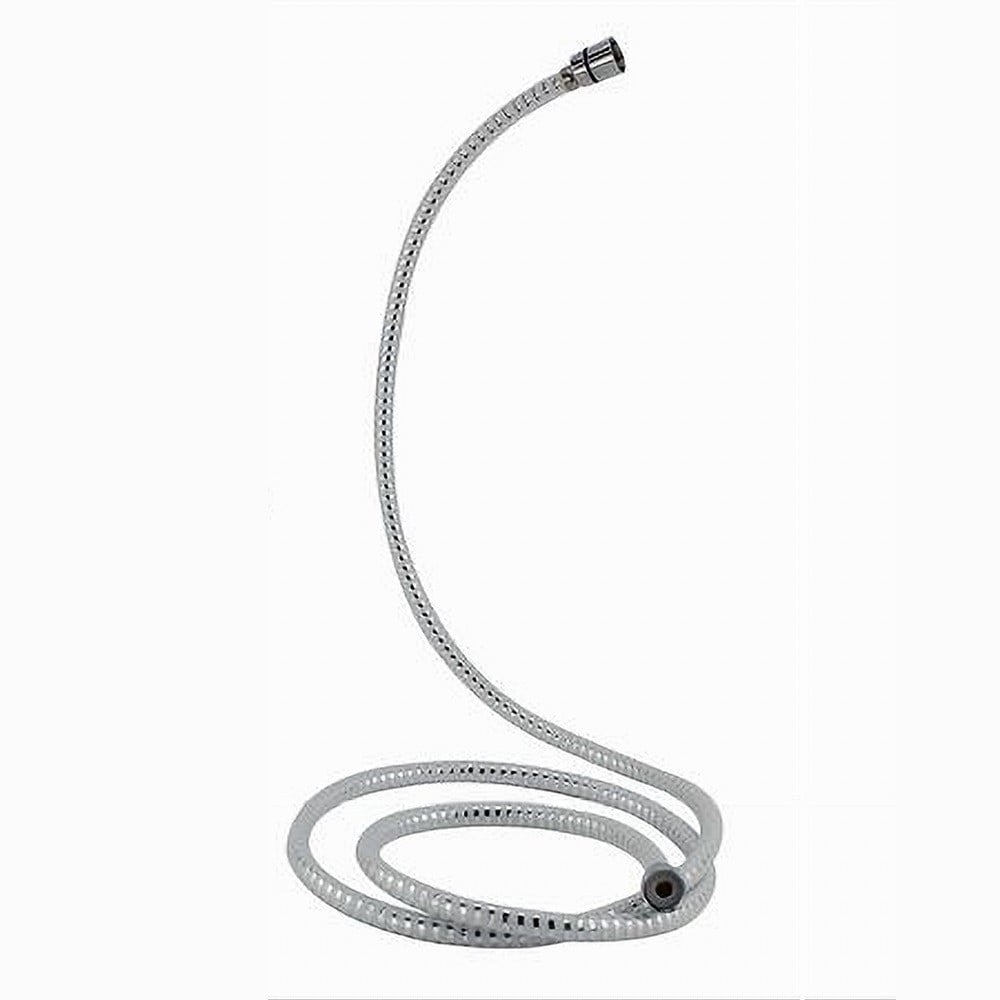 Trade Shop - Tubo Laccio Flessibile Doccia Biflex Cromo Bianco Universale Lunghezza 2mt 69226 -