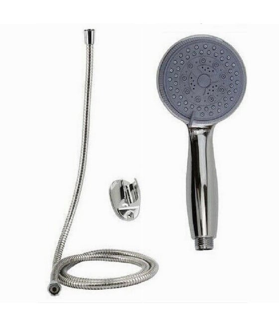 KIT DOCCETTA DOCCINO BAGNO TONDO SOFFIONE DOCCIA LACCIO 1,8 MT STAFFA