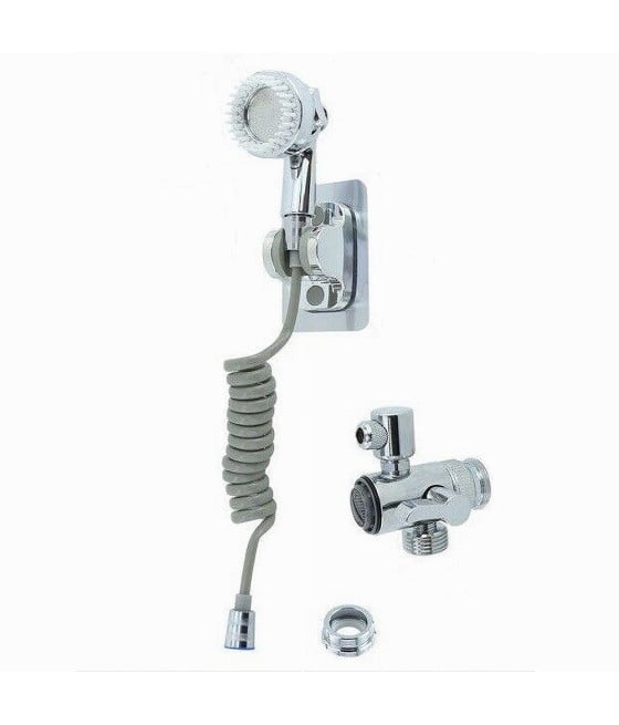 KIT DOCCETTA DOCCIA BAGNO CON SUPPORTO STAFFA DEVIATORE LACCIO 87500