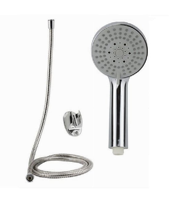 BAGNO DOCCETTA DOCCINO SOFFIONE DOCCIA TONDO LACCIO 1,8MT STAFFA 69084