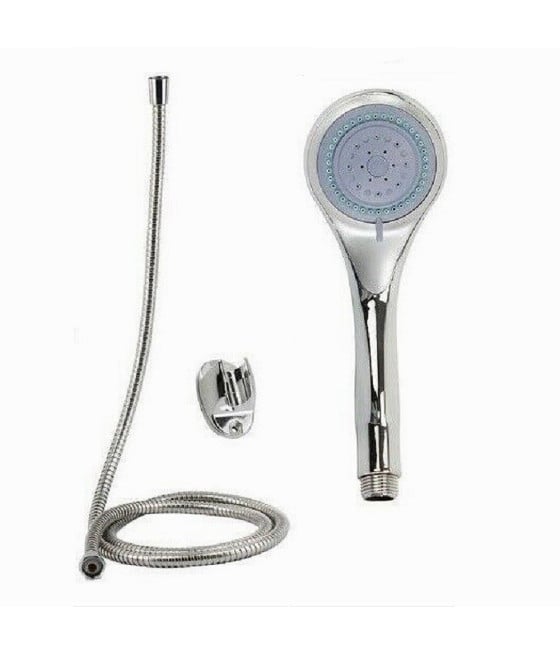 KIT DOCCETTA ROTONDA DOCCINO SOFFIONE DOCCIA LACCIO 1,8MT STAFFA BAGNO