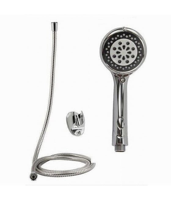 KIT DOCCETTA TONDA SOFFIONE DOCCIA CON LACCIO 1,8MT STAFFA BAGNO 69300