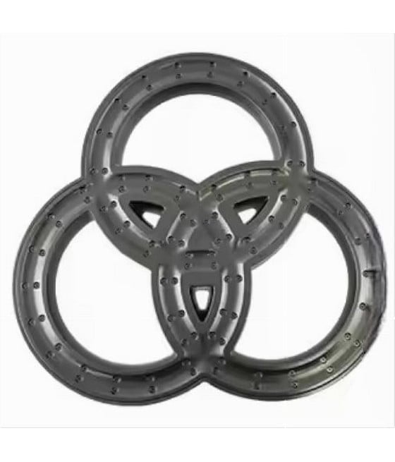SOFFIONE DOCCIA BAGNO 3 ANELLI UGELLI DOCCETTA MULTIGETTO NERO 87516