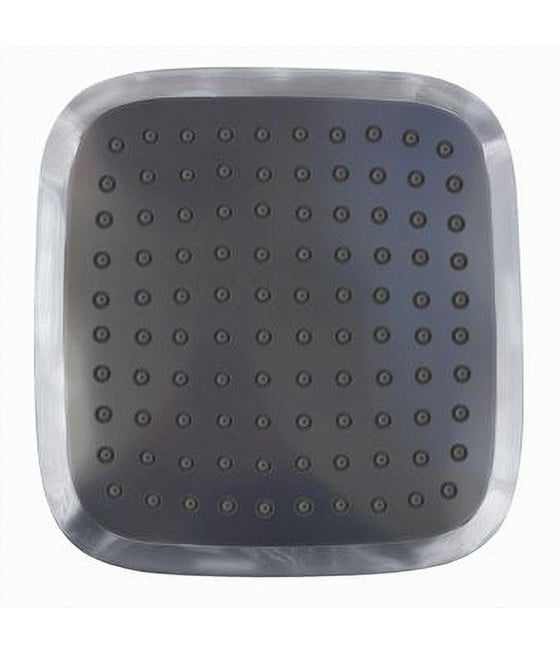 SOFFIONE DOCCIA 20 X 20 CM FORMA QUADRATA GETTO PIOGGIA MODERNO 87125