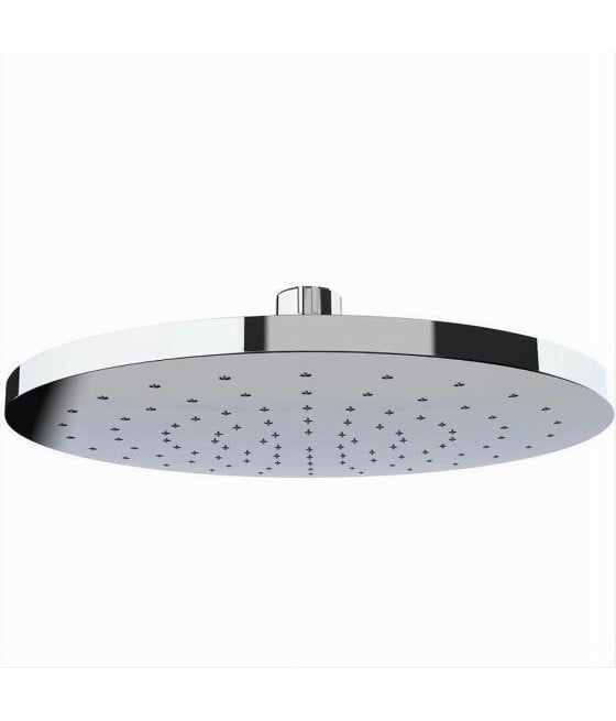SOFFIONE PER DOCCIA IN ABS CROMATO EFFETTO PIOGGIA TONDO 22 CM 59226