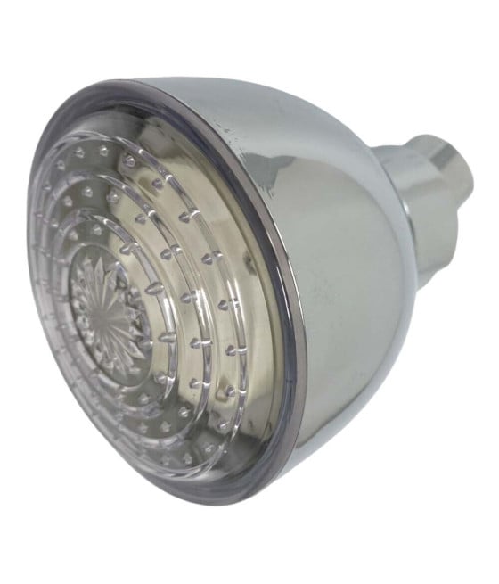 SOFFIONE DOCCIA LED ROTONDO Ø8CM CROMOTERAPIA DOCCIA MULTICOLOR 79900