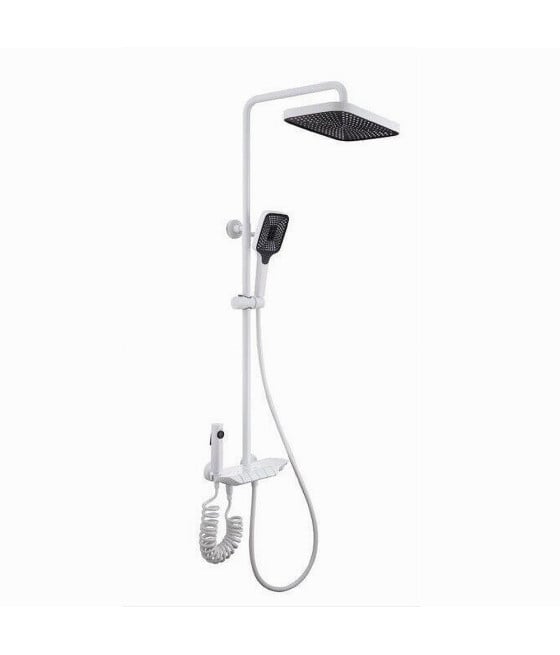 SET SALISCENDI BAGNO COLONNA DOCCIA RUBINETTO SOFFIONE DOCCETTA BIDET